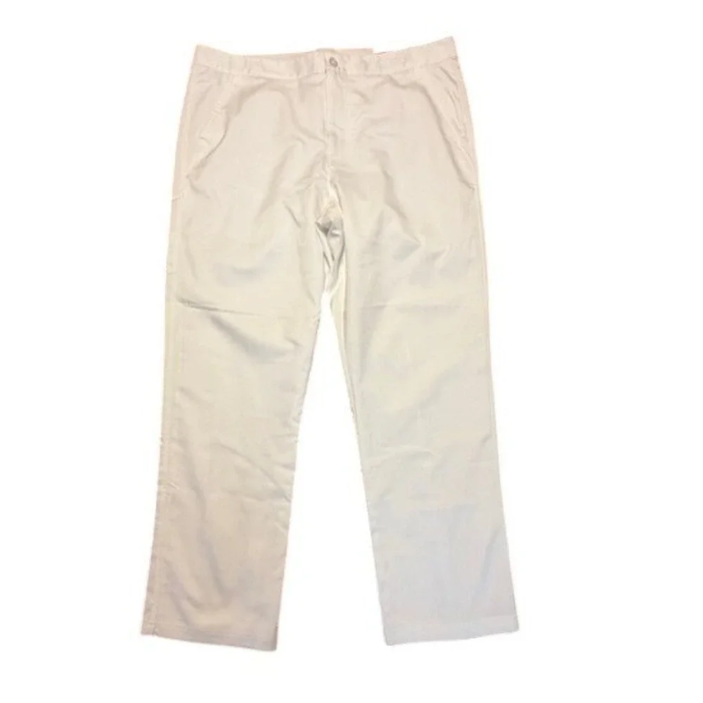 Fila Sport Mens Golf Pants‎ White Straight Leg Performance Trousers 36x30